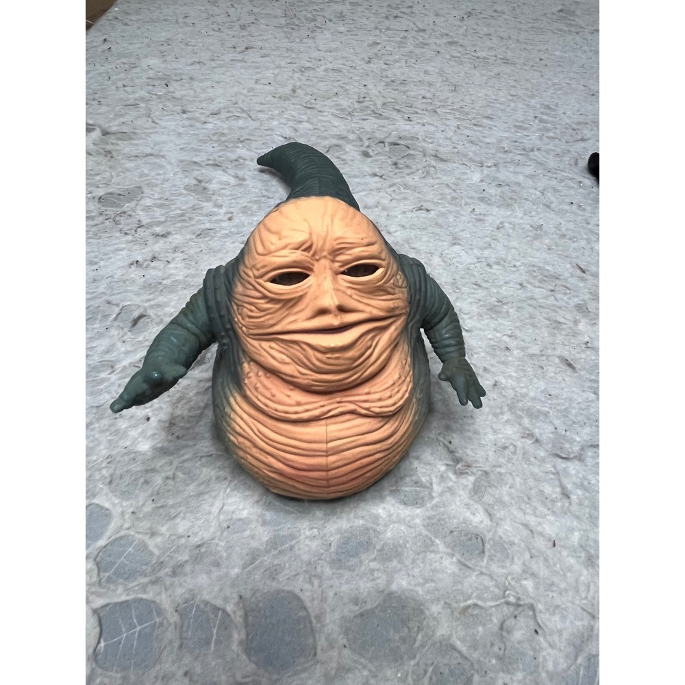 Vintage Star Wars Jabba the Hutt‎ Action Figure Green Tan Collectible Toy 90s